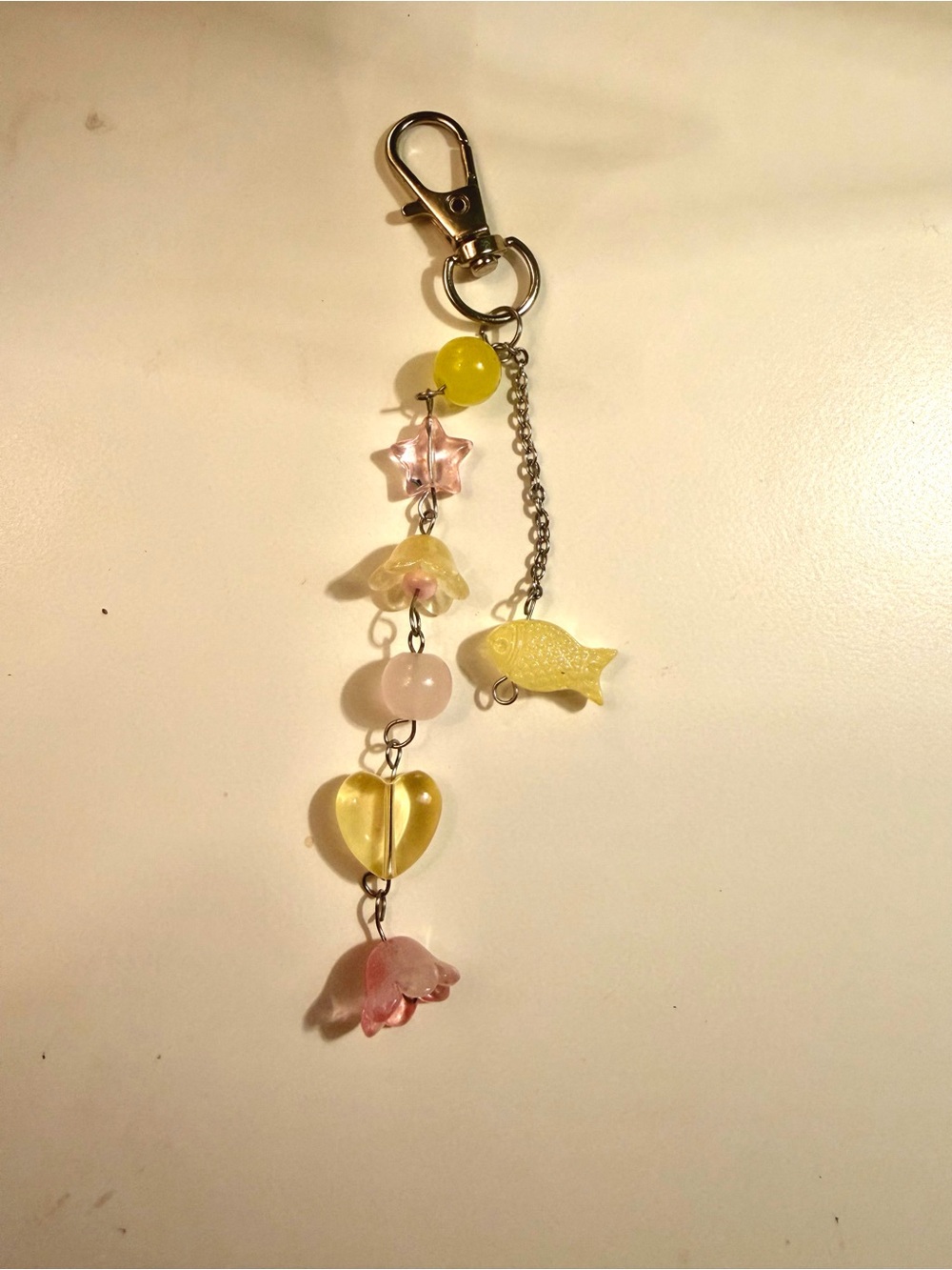 Flutter Shy Inspired keychain/bag charm
